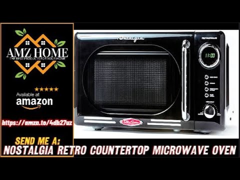 Overview Nostalgia Retro Compact Countertop Microwave Oven - 0.7 Cu. Ft. - 700-Watts LED, Amazon