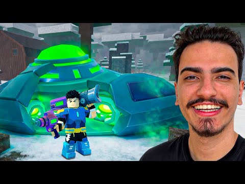 99 NOITES NA FLORESTA MAS SÓ POSSO USAR ITENS DE ALIENÍGENAS 👽🌳