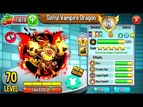 Hatching my first new Sinful Vampire Dragon in Dragon City 2023! 😱