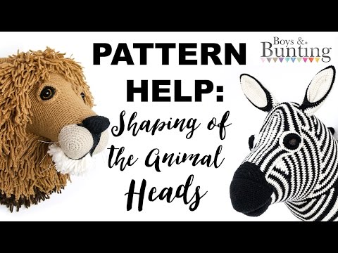 PATTERN HELP: Crochet Animal Heads