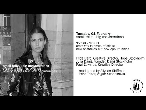 Small talks - big conversations: Creativity in times of crisis