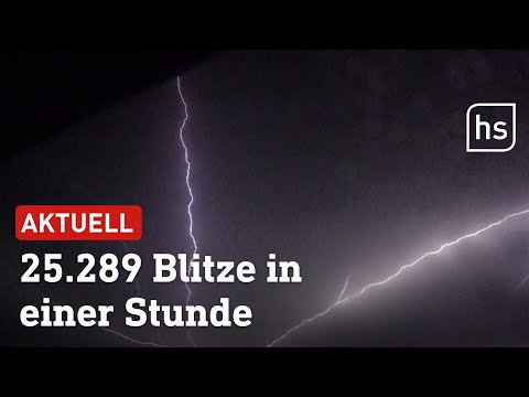 So spektakulär blitzte es in Hessen | hessenschau