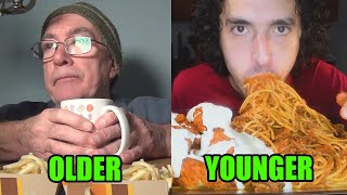 OLD vs YOUNG mukbangers Mp4 3GP & Mp3