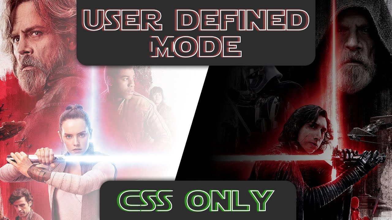 User-Defined Dark/Light Mode (CSS ONLY) | UI Design Theme (prefers-color-scheme)