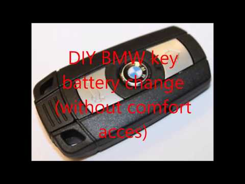BMW key battery replacement (without comfort acces) / how to change battery / E90 key fob DIY