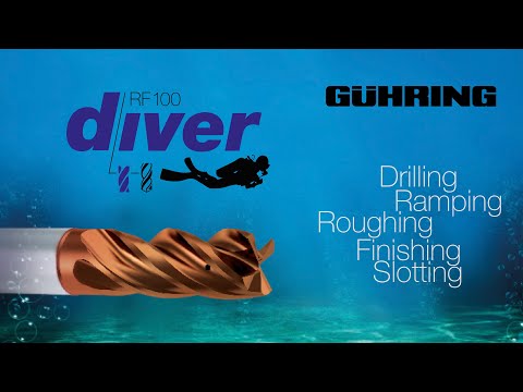 RF100 Diver - drilling, ramping, slotting, roughing & finishing