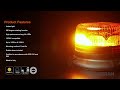 LED maják OSRAM LIGHTsignal BEACON LIGHT – 7 W, 1200 lm, rotácia 360°, IP65/IK08, ECE R65, 12/24 V, oranžový - Video Youtube