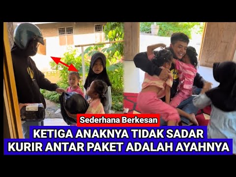 Kejutan Sederhana Tapi Berkesan Buat Anaknya Nangis Haru Bahagia Kejutan Pulang Jadi Kurir