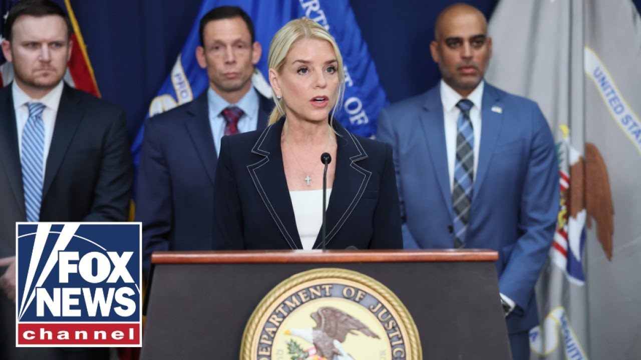 WATCH LIVE: Pam Bondi, FBI announce enforcement action on international criminal organization