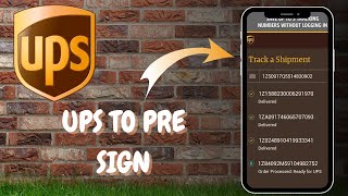 How to Pre-Sign for a UPS Delivery Step by Step - Here's How You Can Do It // 2025 Edition