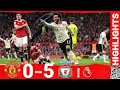 Highlights: Manchester United 0-5 Liverpool ll Salah Hat-Trick Stuns Old Trafford#football#liverpool