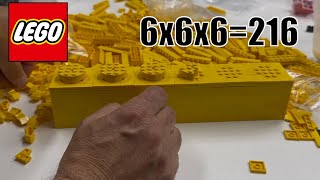 How to build upscaled LEGO 1x6 yellow brick