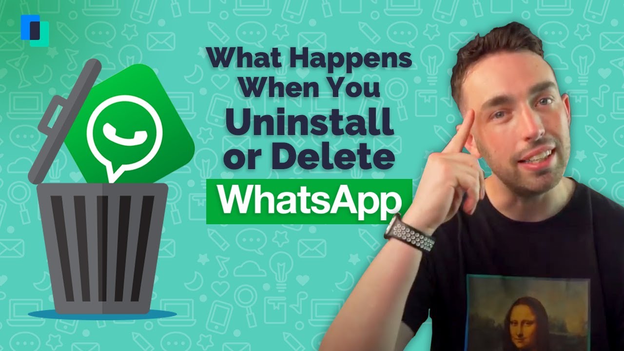 What happens if I delete the data from the WhatsApp application?