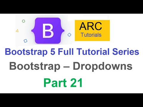 Bootstrap 5 Tutorial For Beginners 21 Dropdown Tutorial