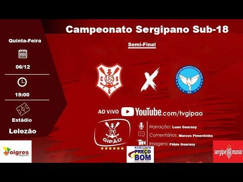 Sergipe x Espirito Santo | Campeonato Sergipano Sub-18 | Ao Vivo