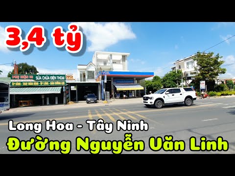 Bán nhà mặt tiền Nguyễn Văn Linh 3,4 tỷ 100% đất ở đô thị gần Chợ Long Hoa Tây Ninh xây 1 trệt 1 lầu