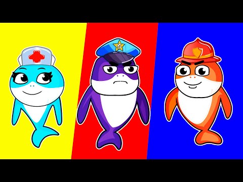 Policeman, Fireman and Doctor Song + MORE doodoofun | English Karaoke Songs for Kids