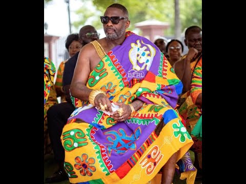 British actor Idris Elba Meets The Ashanti King In Ghana.