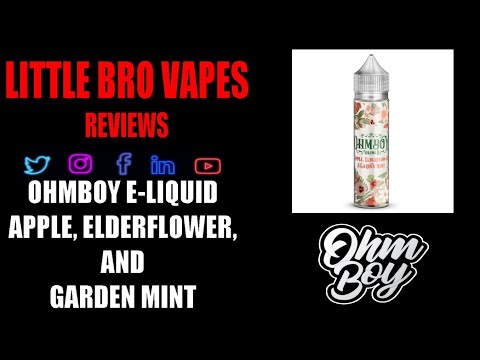 OHMBOY E LIQUID APPLE, ELDERFLOWER AND GARDEN MINT