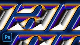 Make Metallic Iridescent Text In Photoshop!