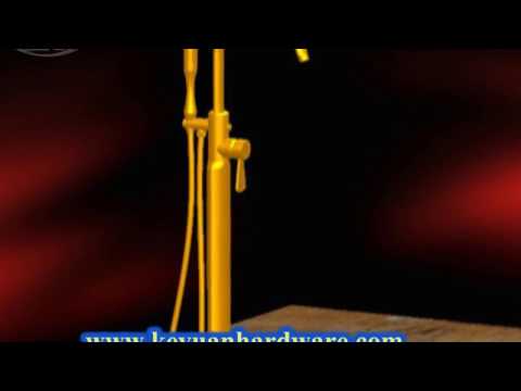 Freestanding tub faucets