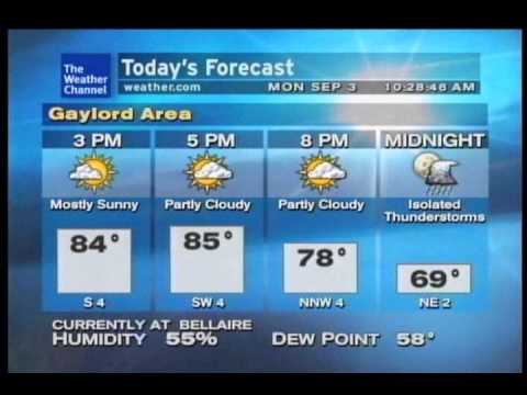 Gaylord Weatherstar XL- Labor Day 2012 10:28 EDT