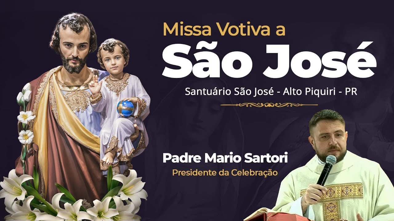 Santa Missa |  Votiva a São José  | Quarta-feira  25/09/2024