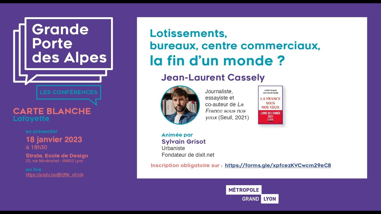 Watch video Conférence grande porte des alpes : Lotissement, bureau, centre commercial, la fin d’un monde Conférence grande porte des alpes : Lotissement, bureau, centre commercial, la fin d’un monde
