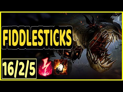 FIDDLESTICKS VS ZED - 16/2/5 KDA JUNGLE GAMEPLAY