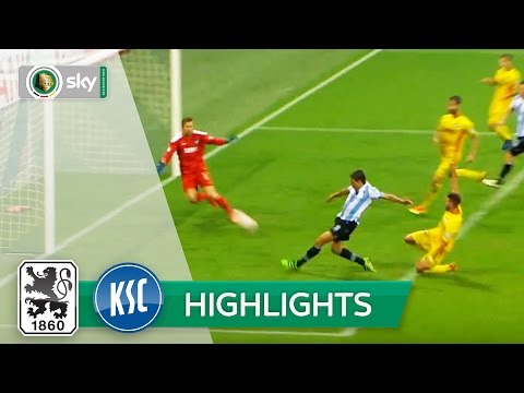 TSV 1860 München - Karlsruher SC 2:1 | Highlights DFB-Pokal 2016/17 - 1. Runde