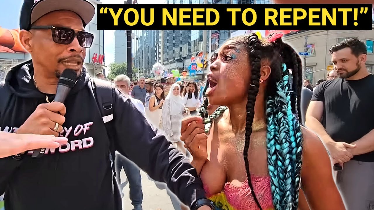 Lady Goes DEMON MODE on Street Preacher!