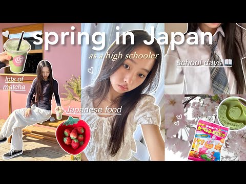 SPRING DAYS IN JAPAN 🌸 first day of high school, what I eat, kamakura & peaceful days