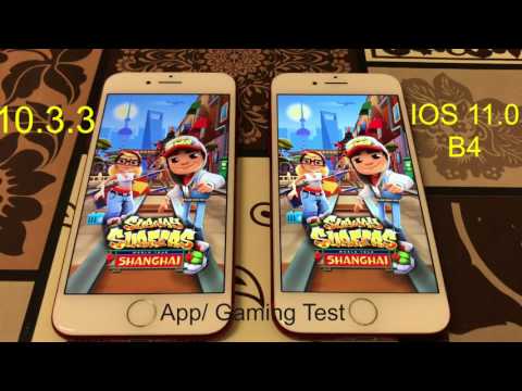 IPhone 7 speed test  IOS 11 beta 4 Vs 10.3.3