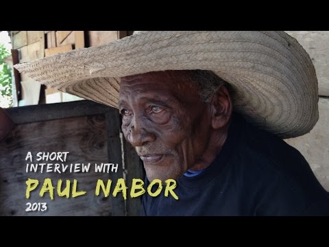Paul Nabor speaks about his music and Garifuna language (2013)