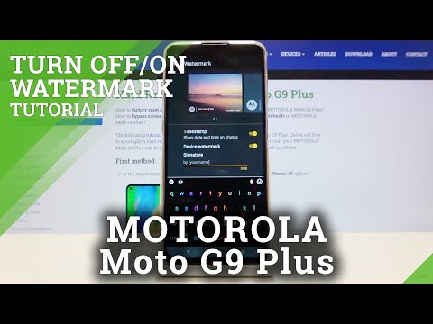 How to Add Watermark to Photos in Motorola Moto G9 Plus - Manage Watermarks