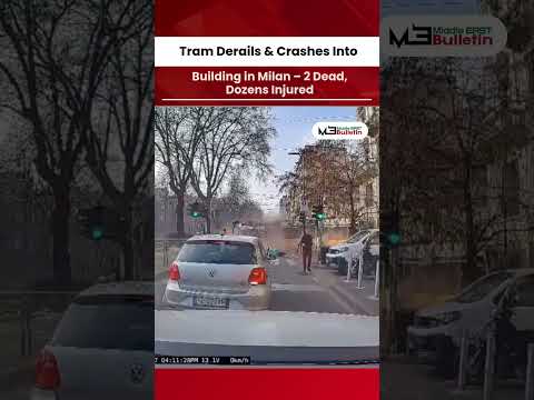 Tram Derails & Crashes Into Building in Milan – 2 Dead, Dozens Injured