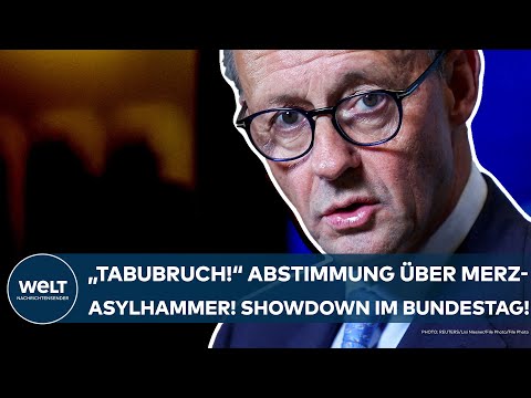 Video Thumbnail: DEUTSCHLAND: "Tabubruch!" Abstimmung über Migrationshammer von Merz! Der Mega-Showdown im Bundestag