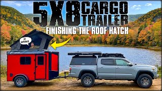 DIY Camper Build, Tent Access Roof Hatch & More.. Part 6