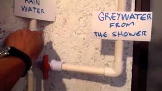 Flush your toilet with grey water or rainwater