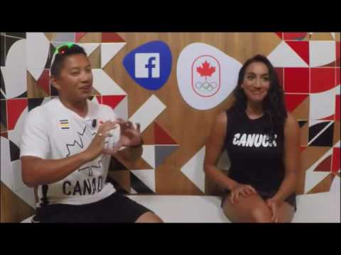 Rio 2016: Alexandra Orlando with Crispin Duenas (archery / Tir à l'arc)