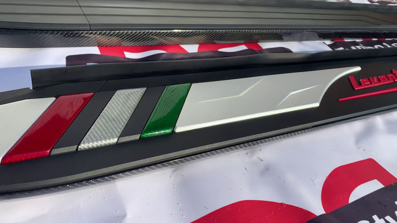 Maserati Levante 2016- рр. Бокові пороги OEM-V2 (2 шт) Video 1