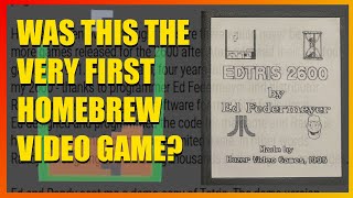 The Origins Of Homebrew Video Games?  Ed Federmeyer And The Story of Atari 2600 "Edtris"
