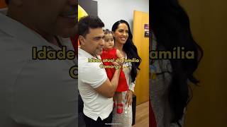 Idade atual da família Camargo 😱 #curiosidades #zezedicamargo