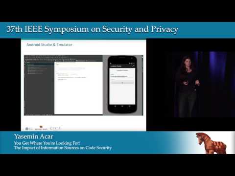 You Get Where You're Looking For: The Impact Of Information Sources On Code Security
