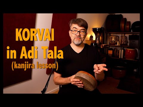 Kanjira Lesson : Korvai in Adi Tala (Ken Shorley)