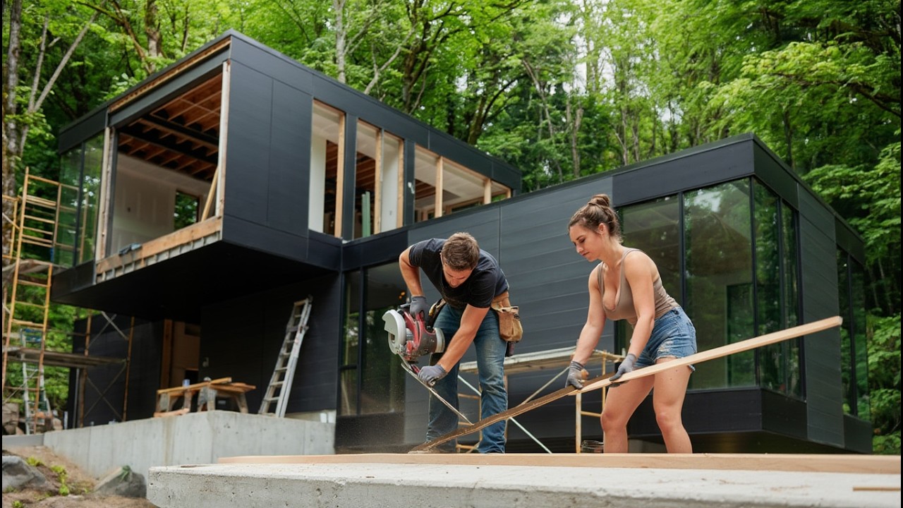 We Built Our Dream House in 10 Minutes! (Full Build) by @basecampbluesky