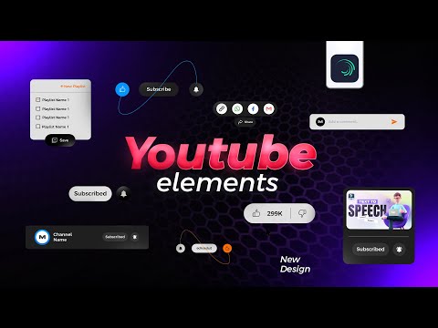 Youtube Elements Pack Animation Alight Motion Template