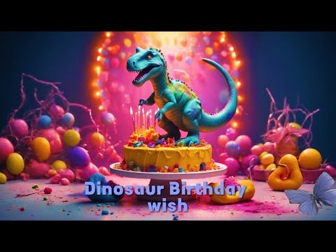 Best Dinosaur birthday wish song | Dino birthday celebration#happybirthday #happybirthdaysong #Dino