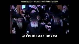 שנת הקהל: הרבי מליובאוויטש בחלוקת כוס של ברכה
