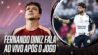 VITÓRIA X CORINTHIANS AO VIVO: FERNANDO DINIZ FALA AO VIVO APÓS A PARTIDA DO BRASILEIRÃO